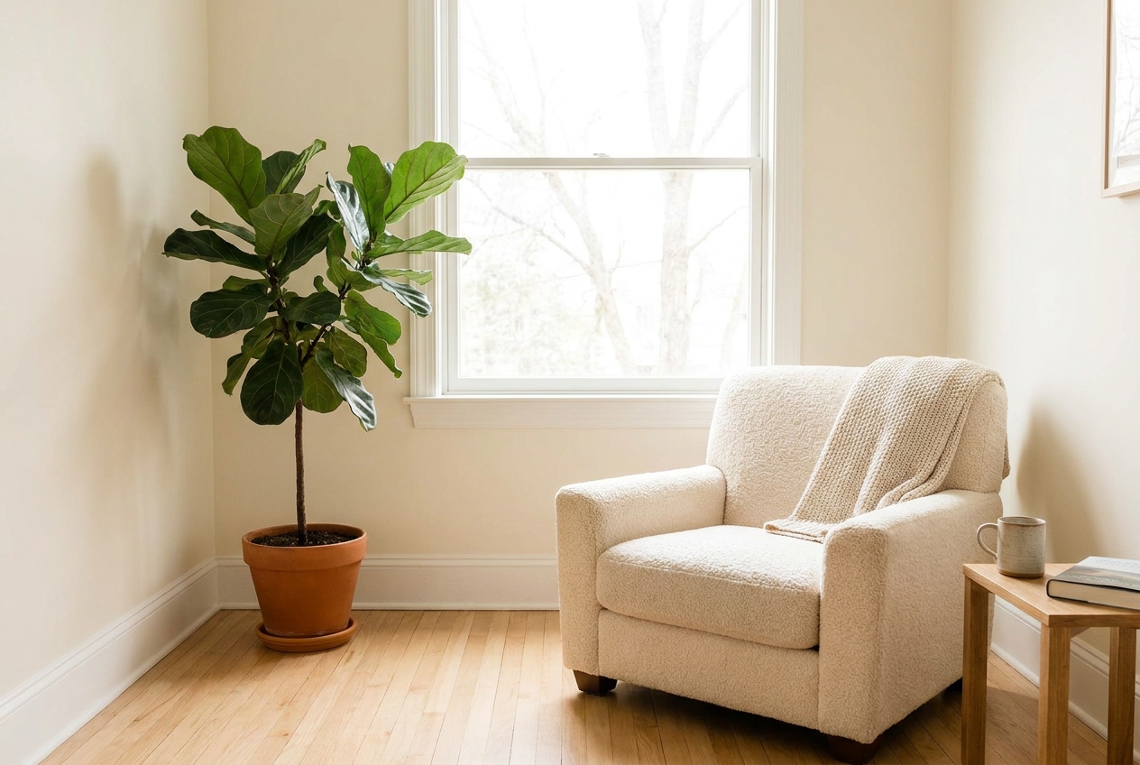 A calm, private therapy consultation room